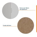 Ver imagem 6 de Guarda Roupa Planejado 3 Portas com Cabideiro Hera CabeCasa MadeiraOriginals Branco/Algodão/Cinza Cromado