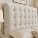 Ver imagem 3 de Cabeceira Ana Estofada Suede p/ Cama Box Casal King 195cm Quarto