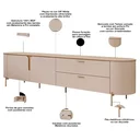 Ver mais imagens de Rack para Sala com Painel para TV 75 pol Dion D05 Off White - Lyam Decor