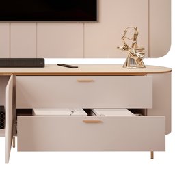 Rack para Sala com Painel para Tv 75 Pol Dion D05 Off White - Lyam Decor - 9
