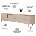 Ver mais imagens de Rack para Sala com Painel para TV 75 pol Dion D05 Off White - Lyam Decor