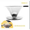 Coador Filtro 101 Café Pour Over Aço Inox Alta - 1