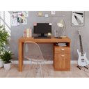 Ver imagem 4 de Escrivaninha Mesa Escritório Melissa 1 Gaveta 1 Porta 120cm Cinamomo Marrom