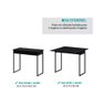 Conjunto: Mesa de Cozinha 1590 Extensível + 4 Banquetas Preto - Carraro - 4