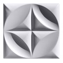 Ver imagem 7 de Conjunto 3 Formas 3d Gesso E Cimento Abs Azul