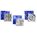 Ver imagem 1 de Conjunto 3 Formas 3d Gesso E Cimento Abs Azul