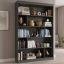 Ver imagem 1 de Estante de Livros 120CMX181CM 4 Prateleiras Home Office Yescasa Grafite
