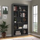 Ver imagem 1 de Estante de Livros 93CMX181CM 4 Prateleiras Home Office Espresso Móveis Grafite