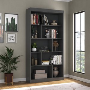Estante para Livros 4 Prateleiras 181cmx93cm Home Office Espresso Móveis