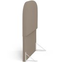 Ver imagem 6 de Cabeceira Cama Box 100cm Lanna com Puff Recamier Doha W01 Bouclê Bege - Lyam Decor