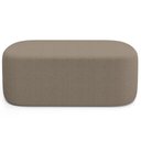 Ver imagem 3 de Cabeceira Cama Box 100cm Lanna com Puff Recamier Doha W01 Bouclê Bege - Lyam Decor