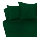 Ver imagem 4 de Kit Namoradeira + 2 Poltronas Yara Orgânica Bouclé Verde