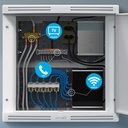 Ver imagem 6 de Quadro Sistema Vdi Tigre 40x40cm Embutir 33044267