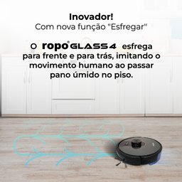 Robô Aspirador Ropo Glass 4 Preto - 3
