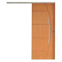 Ver imagem 1 de Porta de Correr Belissima 6 Trilho Vision Pux. Curvo Cromado 1.20 X 2.10 Lado Direito – Hale
