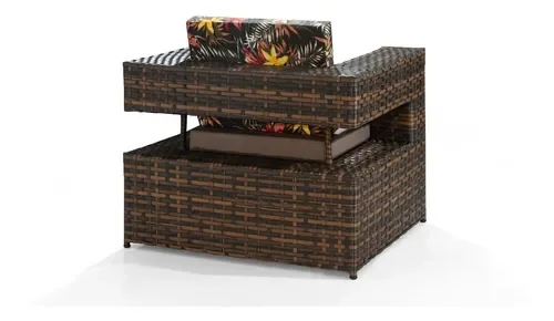 Conjunto de Sofá Dubai em Junco Sintético P/ Área Externa - LV MÓVEIS - 4