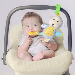 Brinquedo Móbile Carrinho/bebê Conforto Macaco Azul-pimpolho - 2 Brinquedo Móbile Carrinho/bebê Conforto Macaco Azul-pimpolho - 2