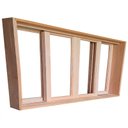 Ver imagem 4 de Janela de Madeira Vitro de Correr Panorâmico Reto Padrão Cedro Batentes de 14 Cm - 1.20(l)x1.20(a)