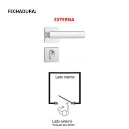 KIT PORTA PRONTA PRIMER - 210X82CM - ABERTURA DIREITA - 4