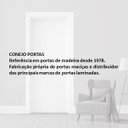 Ver imagem 6 de Kit Porta Pronta Conejo Portas Semi Sólida 210x82cm Abertura Direita Fundo Primer Branco