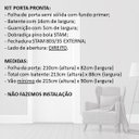 Ver imagem 5 de Kit Porta Pronta Conejo Portas Semi Sólida 210x82cm Abertura Direita Fundo Primer Branco