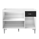 Ver imagem 4 de Balcão de Cozinha Elsa para Pia de 120cm Branco/Preto - Montanaris Decor MD MONTANARIS DECOR