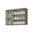 Ver imagem 4 de Armário Aéreo 3 Portas 100% MDF com Vidro Aurora