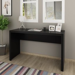Kit 2 Peças com Escrivaninha 127cm com Cadeira de Escritório Diretor Tela Mesh - 4