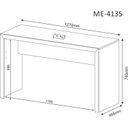 Ver mais imagens de Kit 2 Peças com Escrivaninha 127cm com Cadeira de Escritório Diretor Tela Mesh