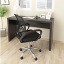 Ver imagem 1 de Conjunto 2 Peças com Escrivaninha 127cm com Cadeira de Escritório Diretor Tela Mesh Preto