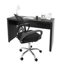 Ver imagem 2 de Conjunto 2 Peças com Escrivaninha 127cm com Cadeira de Escritório Diretor Tela Mesh Preto