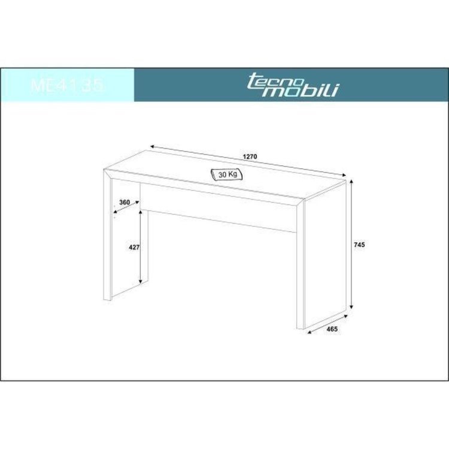 Kit Escrivaninha 127cm com Cadeira de Escritório Diretor Tela Mesh - 6