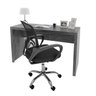 Kit 2 Peças com Escrivaninha 127cm com Cadeira de Escritório Diretor Tela Mesh - 2