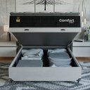 Ver imagem 6 de Cama Box Baú Casal Colchão Comfort Class Pillow Top 138x188 Preto/suede Branco