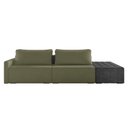 Ver imagem 4 de Sofá Ilha 2 Lugares Living 272cm Modulado Lary Bouclê Pu Pto K01 Cor Verde