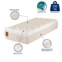 Ver imagem 4 de Cama Box Solteiro (box + Colchão) 96x203x71 Safira Prorelax Molas Ensacadas Pillow Top Viscoelástico