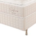Ver imagem 2 de Cama Box Solteiro (box + Colchão) 96x203x71 Safira Prorelax Molas Ensacadas Pillow Top Viscoelástico