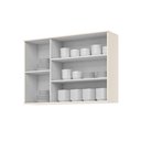 Ver imagem 3 de Armário Aéreo 3 Portas 100% MDF com Vidro Aurora