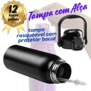 Ver imagem 6 de Garrafa Térmica Água Inox Academia Alça Tampa Não Vaza 12hs Quente/frio Copo Térmico Sport Lilás