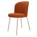 Ver imagem 7 de Kit 4 Cadeiras Sala de Jantar Estofada Gavi Arena L02 Tecido Terracota - Lyam Decor