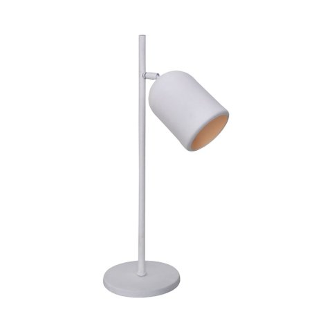 Luminária de Mesa Anny 1 Lamp E27 Branco C/ Gold - 3106 Lum Br/gld