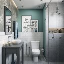 Ver imagem 3 de Chuveiro Redondo com Braço de Parede 80 Mm Smart Celite