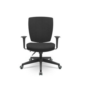 Cadeira Altrix Alta Ergonômica Back System Base Nylon Preta Poliéster T11