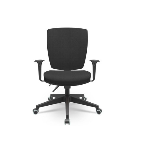 Cadeira Altrix Alta Ergonômica Back System Base Nylon Preta Poliéster T11