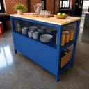 Ver imagem 2 de Bancada Ilha para Cozinha Design Industrial 1,30m x 60cm