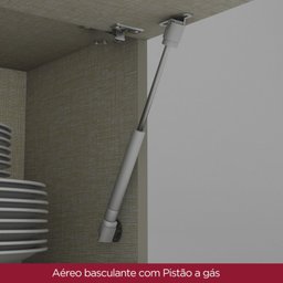 Cozinha Completa 7 Peças para Forno Embutir e Cooktop 11 Portas Aurora Espresso Móveis - 9