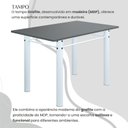 Ver imagem 4 de Conjunto Sala de Jantar Bahia Mesa Tubo 140x75cm Tampo Madeira com 6 Cadeiras