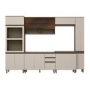 Ver imagem 3 de Cozinha Completa Modulada 6 Peças para Forno Embutir e Cooktop 12 Portas Aurora Espresso Móveis