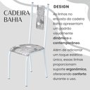 Ver imagem 5 de Conjunto Sala de Jantar Bahia Mesa Tubo 140x75cm Tampo Madeira com 6 Cadeiras