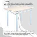 Ver imagem 4 de Conjunto Sala de Jantar Bahia Mesa Tubo 140x75cm Tampo Madeira com 6 Cadeiras